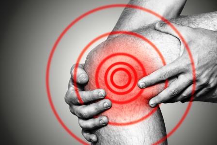 akútna bolesť kolena - zvýraznené niesto bolesti