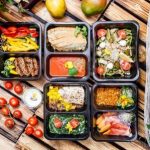 zdravé jedlá a potraviny v koncepte krabičkovej diéty